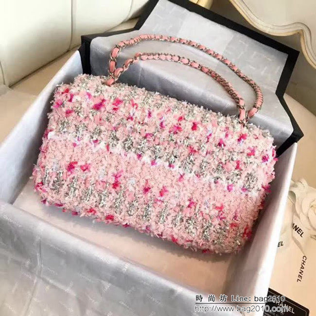 香奈兒CHANEL2018原單新品Chane*進口針織軟呢cf 全鋼五金 DSC1012